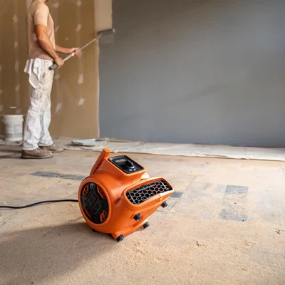 Portable Blower Fan Air Mover w/ Daisy Chain 600 CFM 3 Speed Carpet Floor Dryer - Image 1 of 4