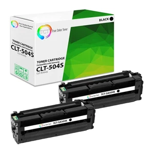 TCT 2PK CLT504S Black Toner Cartridge Set For Samsung CLP415 CLX4195 printer - Picture 1 of 6