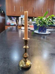 Candelabro Baldwin de latón pesado de 4,5 pulgadas - Imagen 1 de 7