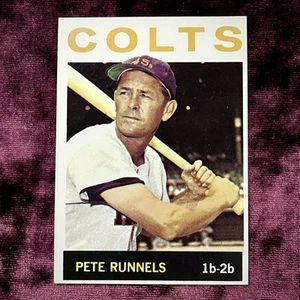 Pete Runnels 1964 Topps #121 Vintage Houston Colt 45’s Legend Baseball Card Good - Picture 1 of 2