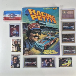 Paquete de cómics y tarjetas de revista Racing Pettys Nascar años 80 y paquete nuevo - Imagen 1 de 13