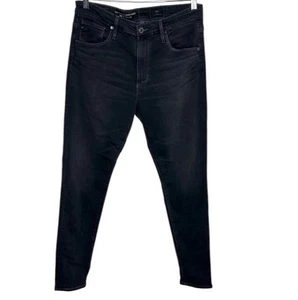 Ag Adriano Goldschmied The Farrah Skinny Ankle Black Jeans Women Size 30R - Picture 1 of 4