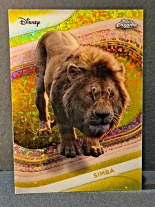 Mini refractor de diamantes amarillo Disney cromado 2025 Topps #195 Simba El Rey León - Imagen 1 de 2
