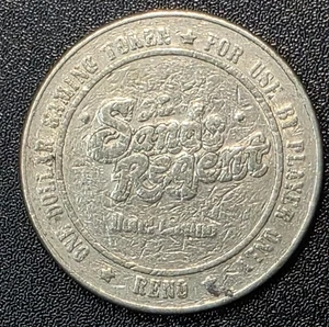 Vintage The Sands Regent Hotel Casino One Dollar Gaming Token Reno, Nevada BKD6 - Picture 1 of 2