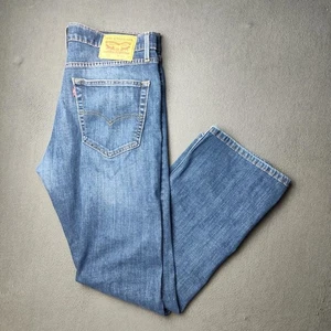 Pantalones de mezclilla Levis 527 para hombre 36x30 azul bootcut elástico sin agua tiro bajo clásicos - Imagen 1 de 13