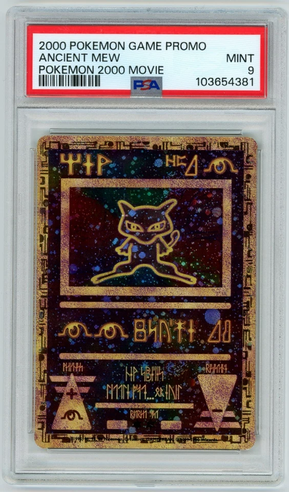 2000 POKEMON GAME PROM0 ANCIENT MEW PSA 9 MINT POKEMON 2000 MOVIE PROMO - Image 1 of 2