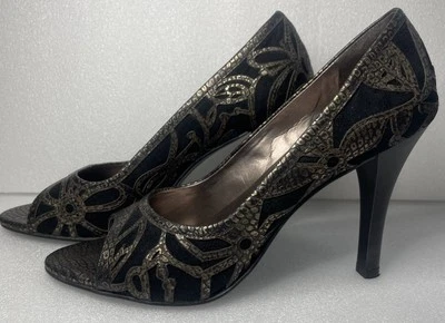 Zapatos de tacón Carlos Santana Redemption para mujer talla 7,5 M negros tacón de 3 pulgadas Foto 1 de 4