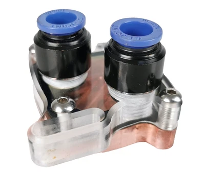 Vintage CPU Water Block Cooling Heatsink Copper 10mm CT Joint - Image 1 of 4