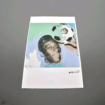ANDY WARHOL 'Pele' c1977 Lithograph Genuine Limited Edition COA 45/100 - Image 1 of 4