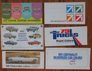 CHEVROLET Zubehör & Lackprospekte für '65, '67, '68, '71, '73 & '75 - Bild 1 von 19