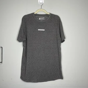 Alphalete Hemd Herren Large meliert grau Performance Fit Sport Gym Stretch - Bild 1 von 9