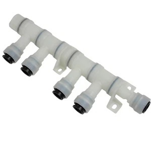 4 fach JOHN GUEST Wasserverteiler Verteilerblock 360° verst. Wohnmobil Wohnwagen - Picture 1 of 7