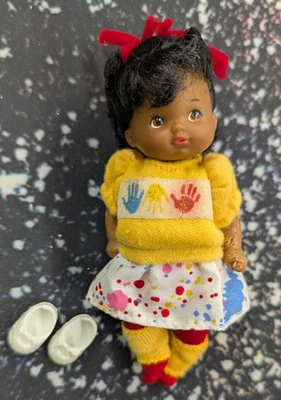 Mattel HEART FAMILY Baby Cousin MELODY AA 1987 Barbie muñeca vintage AA Foto 1 de 4