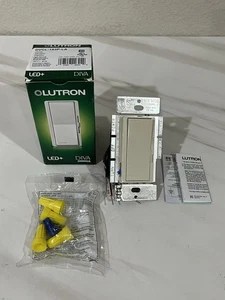 Lutron Diva LED+ Dimmer Light Switch 120V DVCL-153P-LA, Light Almond - Picture 1 of 8