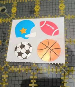 Vintage Stickers Hambly Studios Foil Mylar Sticker Mod 80s Sports - Picture 1 of 2