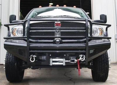 Fab Fours DR03-S1060-1 Black Steel Front Ranch Bumper Fits Ram 2500 Ram 3500 - Изображение 1 из 4