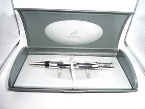Parker Vintage Duofold Mosaic Black Ball Pen - Picture 1 of 7