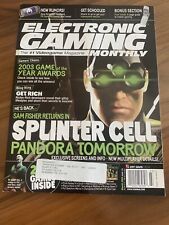 Electronic Gaming Monthly Magazine Issue 176 March 2004 Splinter Cell