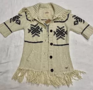 Women's HOLLISTER Wool/Acrylic Knit Cardigan Sweater - M/L - New! - Picture 1 of 9