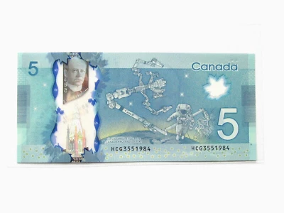 2013 Canada $5 Dollar Polymer Macklem/Poloz UNC  - Image 1 of 4