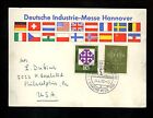 Postal History Germany #803+805 Card Hannover Industrial Fair 1960 Hannover