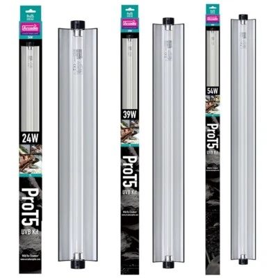 Arcadia Pro T5 12% Desert UVB Kit Reptile Lighting Tube with Built in Reflector