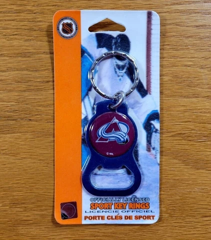 COLORADO AVALANCHE Hockey NHL Metal Bottle Opener Key Ring Keychain - BRAND NEW Cover