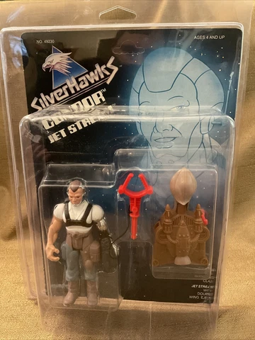 Vintage 1987 Silver Hawks Condor With Jet Stream Kenner SilverHawks Unpunched Cover