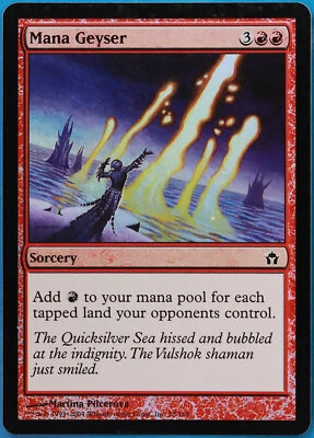 Mana Geyser FOIL Fifth Dawn PLD Red Common MAGIC MTG CARD (ID# 470753) ABUGames - Image 1 of 2