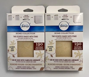 4 Febreze Scented Shade refills ALMOND SUGAR fit Flameless Luminaire Luminary - Picture 1 of 5