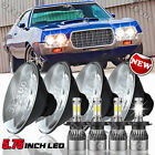 4pcs 5.75 Inch 5-3/4" DRL LED Headlights Sealed FOR Ford LTD Thunderbird Torino