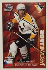 1997-98 Jaromir Jagr Pinnacle Kraft Dinner Czech Republic Cut-Out Hockey Card **