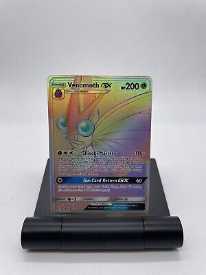 Venomoth GX 216/214 - Unbroken Bonds Rainbow Rare Pokemon TCG- LP
