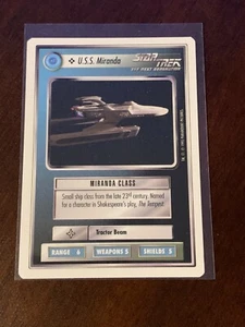  Star Trek CCG Beta WB 1995 U.S.S. Miranda - Picture 1 of 2