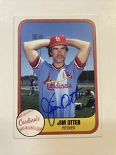 Jim Otten Autographed Custom Card St. Louis Cardinals