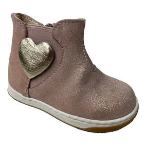 SCARPE STIVALETTO STIVALI BAMBINA WALKEY SVSCFC CAMA12 PELLE ROSA ORIGINALE AI - Picture 1 of 6