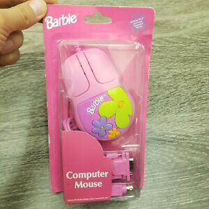 BARBIE DOLL 1999 Computer Mouse Vintage PS2 Connector Track Ball Model No. 2073