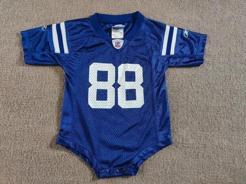 Indianapolis Colts 12 Month Infant Baby Romper Snap Jersey Marvin Harrison #88 Cover