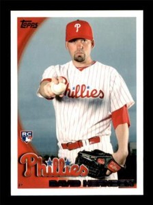 2010 David Herndon Philadelphia Phillies Topps Rookie Baseball Card # 424