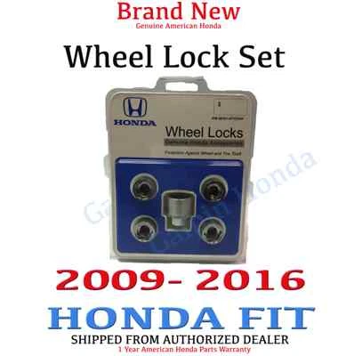 Juego de bloqueo de rueda genuino nuevo Honda Fit hatchback 2009-2016 [08181-SF1C0AH] Foto 1 de 4