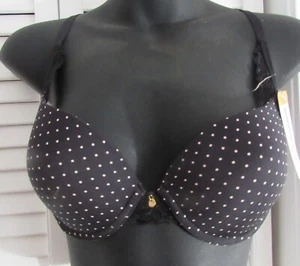 New Direction Peach Polka Dot Push Up Bra Size 36A NWTS - Picture 1 of 6