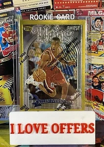 1996 TOPPS FINEST ALLEN IVERSON ROOKIE GOLD HEIRS #280 RARE WITH COATING #18 RD - Picture 1 of 12