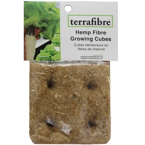 Terrafibre Growing Cubes 2" (4 pack) fiber High Aration organic Fiber - Picture 1 of 1