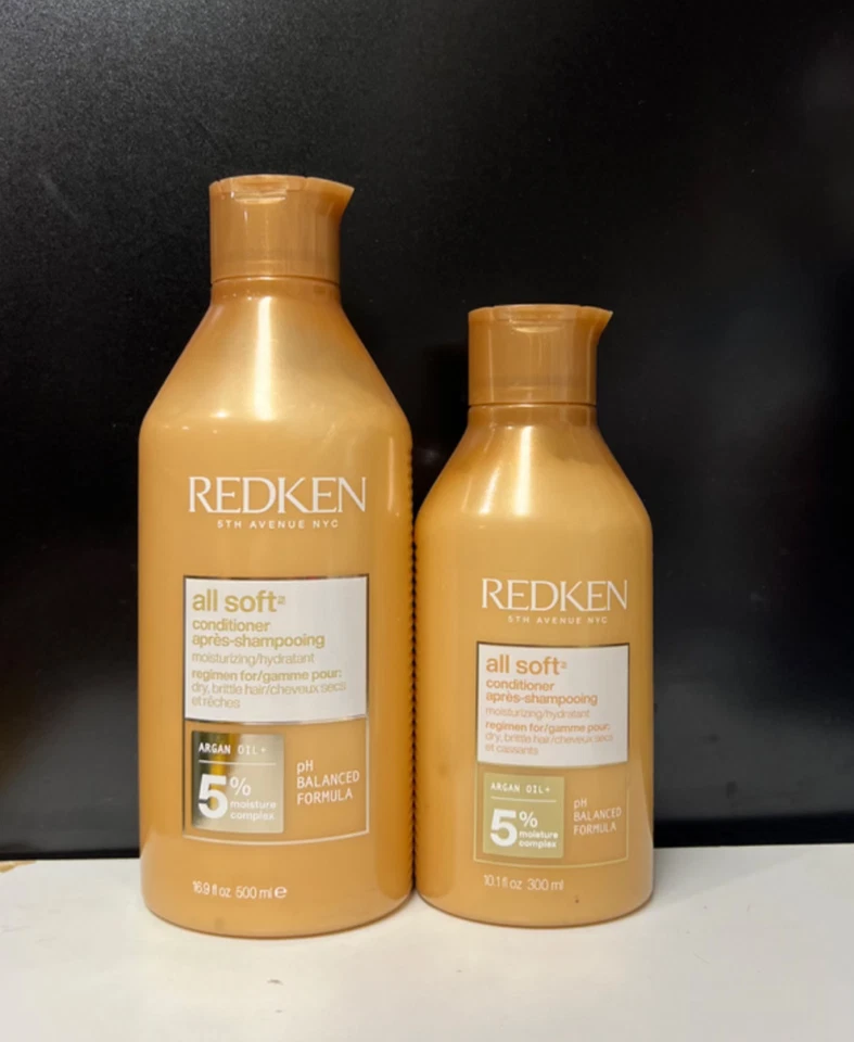 Redken All Soft Shampoo #5, 16.9 Floz,& Conditioner #5 w/Argan oil Dry Hair ~NEW - Image 1 of 1
