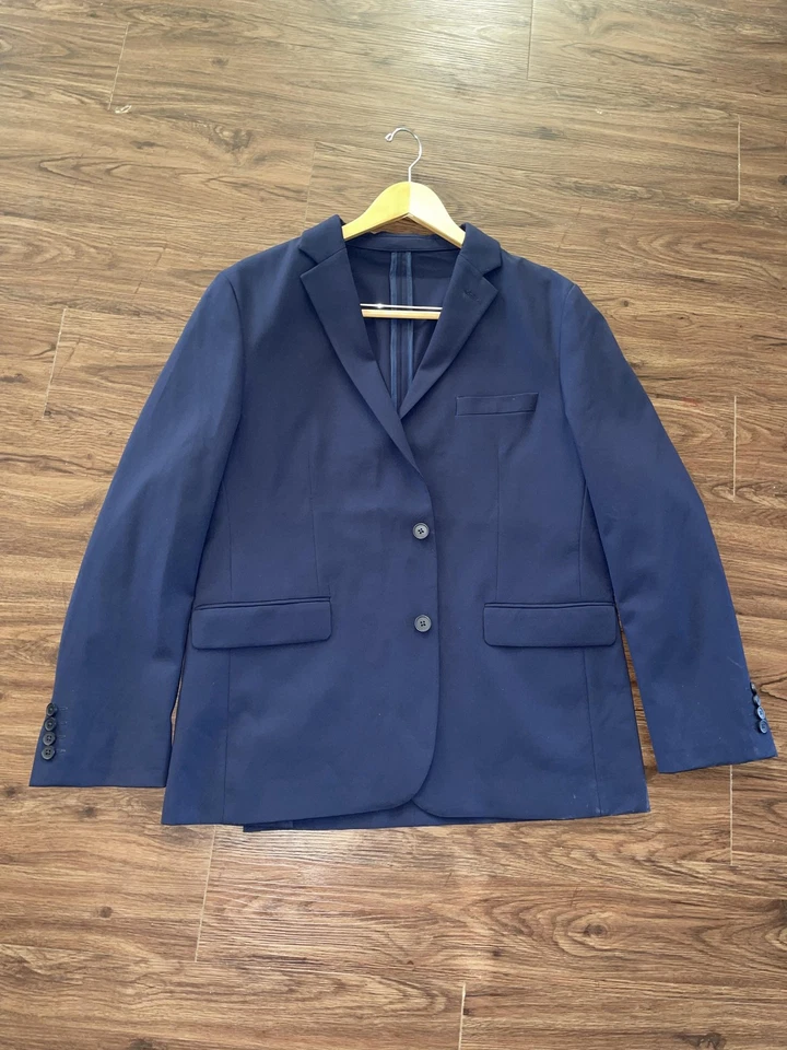 Apt. 9 Blazer Para Hombres 44R Azul Marino Premier Flex Performance Calce Ajustado Abrigo Deportivo Elástico Foto 1 de 4