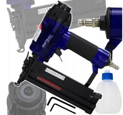 Tacker Druckluft Nagelpistole für Holzleisten Möbel Polster Klammergerät Set  - Bild 1 von 4