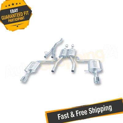 Borla 140100 S-Type Catback Exhaust for 2002-2008 Audi A4 B6 Quattro 1.8T/2.0T Foto 1 de 4