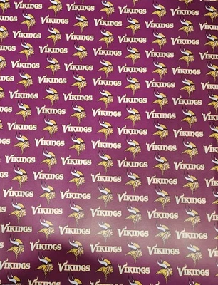 Vikings искусственной кожи лист 8 «x 12» 1062911 футбол Миннесота гладкая текстура - Изображение 1 из 2
