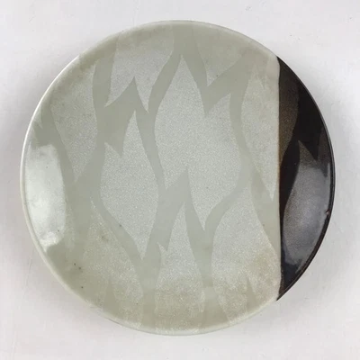 Plato lateral japonés de porcelana de colección marrón blanco esmalte plato pequeño Kozara Torizara Foto 1 de 4