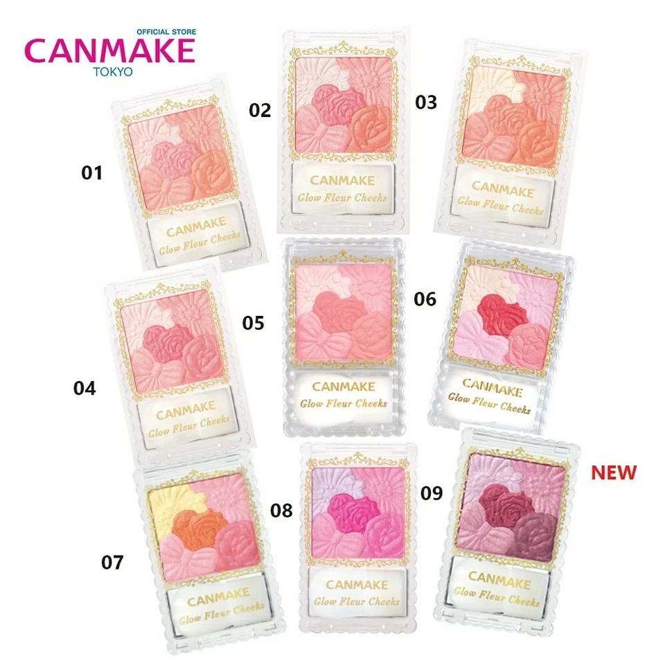 Canmake Glow Fleur Cheeks japan sealed blush - Image 1 of 1